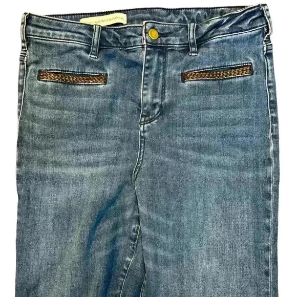 Anthropologie  Pilcro Stet Flared Jeans High Waisted Denim Medium Wash Womens - Picture 3 of 6